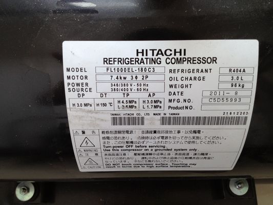 kompresor scroll hitam horizontal hitachi suhu rendah FL800EL-144C3